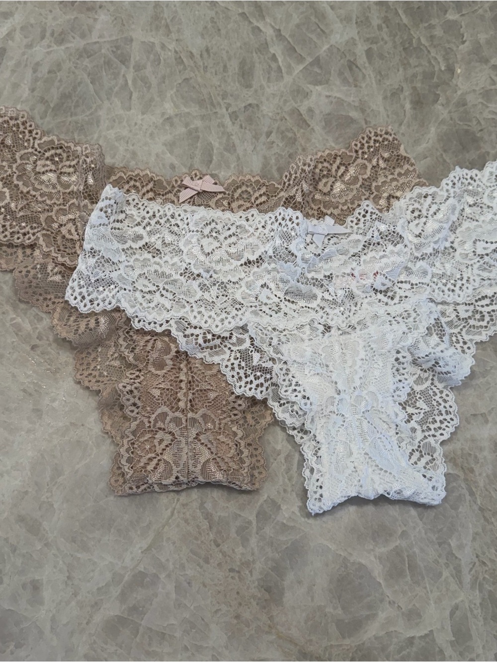 Skarlett Blue Lace Panty Pair in Taupe